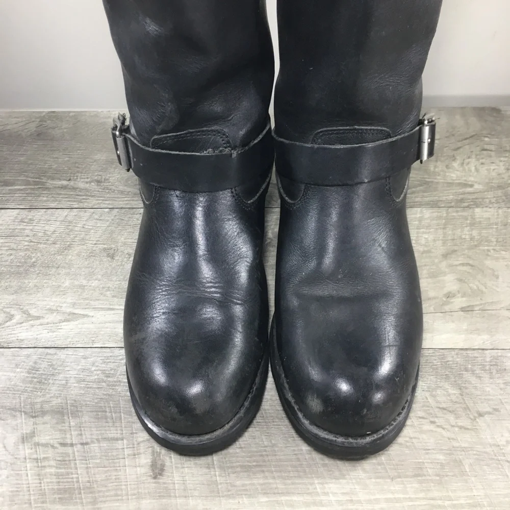 Ad-Tec Harness Engineer Motorcycle Biker Riding Black Mens Steel Toe Boots 11 W